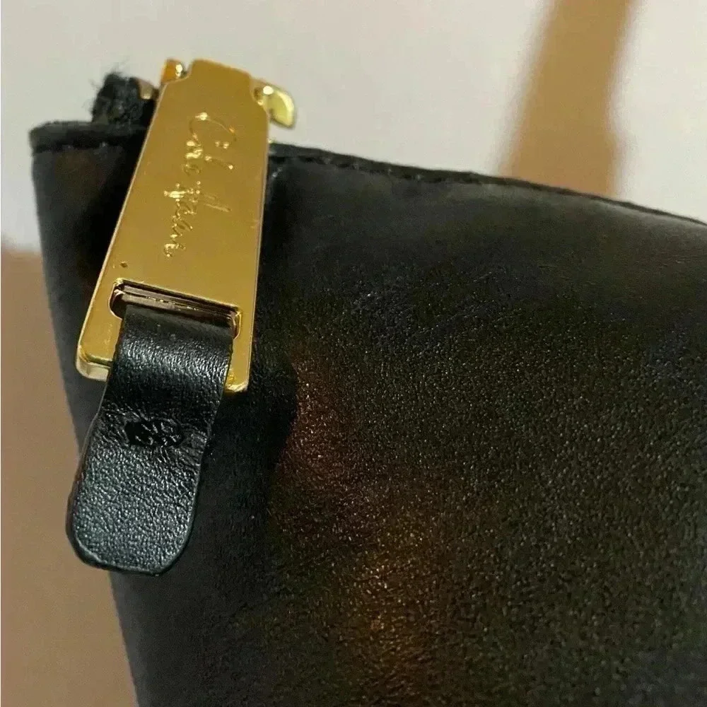 Cole Haan black leather satchel handbag